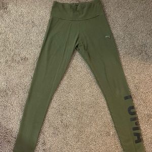 Green Puma Leggings